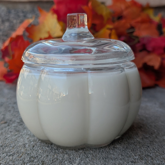 14oz Clear Pumpkin Candle